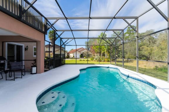 Cozy 5Bd w/ Pool Single Family Close to Disney 106